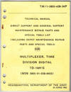 TM 11-5805-638-34P: MULTIPLEXER, TIME DIVISION DIGITAL TD-1069/G - DIRECT SUPPORT AND GENERAL SUPPORT MAINTENANCE, REPAIR PARTS AND SPECIAL TOOLS LISTS (INCLUDING DEPOT MAINTENANCE REPAIR PARTS AND SPECIAL TOOLS)