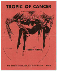 TROPIC OF CANCER - ORIGINAL PROSPECTUS by Miller, Henry - 1934