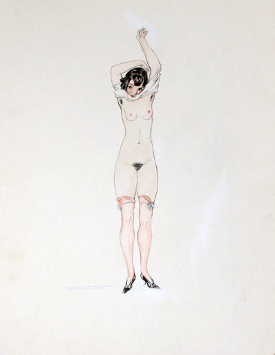 Original erotic watercolour.