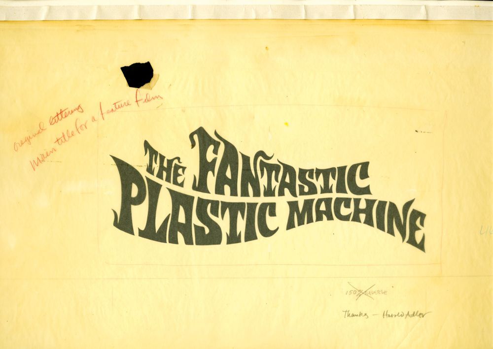 The Fantastic Plastic Machine (Original title card maquette for