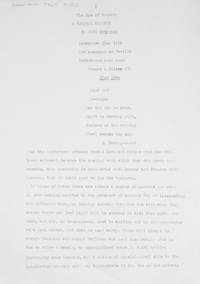Typescript, Signed of "The Age of Anxiety, A Baroque Eclogue" prepared by a collector and signed by Auden at the end