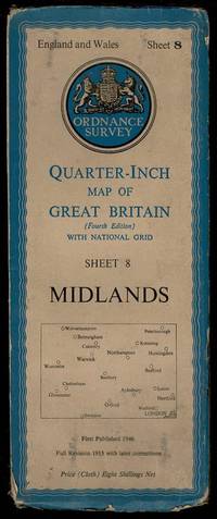 image of Midlands England and Wales Sheet 8: Quarter-Inch Map of Great Britain