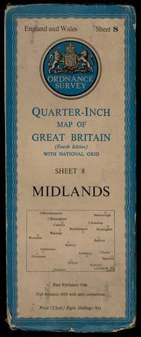 Midlands England and Wales Sheet 8: Quarter-Inch Map of Great Britain