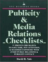 Publicity & Media Relations Checklists