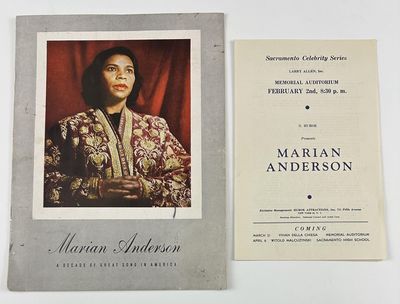 Sacramento Celebrity Series...Memorial Auditorium...S. Hurok Presents Marian Anderson [cover title]
