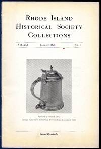 image of Vintage Issue of Rhode Island Historical Society Collections for January 1928