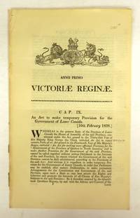 image of An Act to make temporary Provision for the Government of Lower Canada