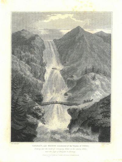 Cataract, and bridge constructed of the trunks of…