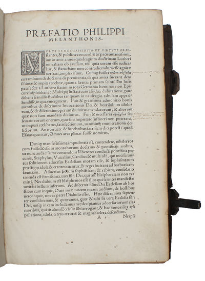 Corpus doctrinae Christianae. Quae est summa orthodoxi et Catholici dogmatis, complectens doctrinam puram & ueram Euangelij Iesu Christi secundum diuina prophetarum & apostolorum scripta, aliquot libris fideli ac pio studio explicata. - [MELANCHTHON'S LAST WORK] (photo 6)
