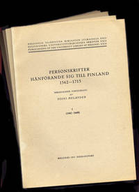 Personskrifter hänförande sig till Finland…