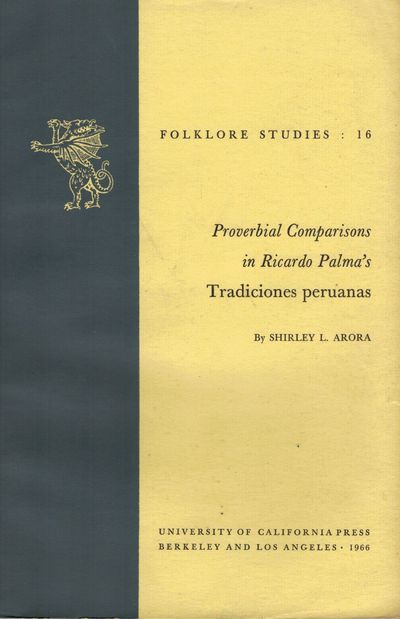 Proverbial Comparisons in Ricardo Palma's Tradiciones Peruanas