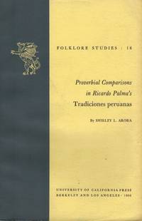 Proverbial Comparisons in Ricardo Palma's Tradiciones Peruanas