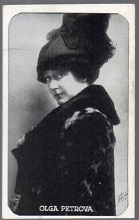 Original 1917 Kromo Gravure Photo Trading Card of Silent Flim Star Olga  Petrova