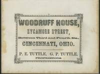 Woodruff House, hotel of Cincinnati, OH advertising with Mill near the Rideau River, near Bytown,...