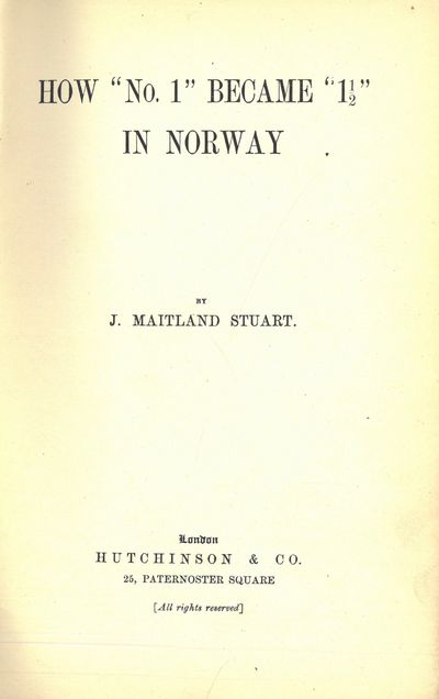 How “No. 1” became “1 1/2” in Norway.