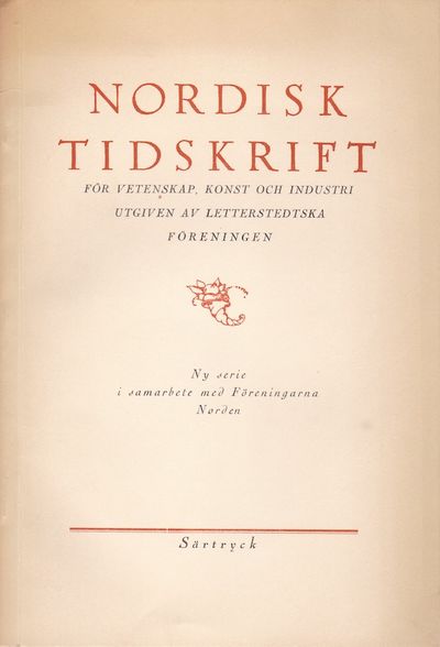 Svenskt-baltiskt kulturellt samarbete. Särtryck…