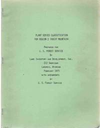 cover of PLANT SERIES CLASSIFICATION FOR REGION 2 (Rocky Mountains)