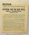 National End the War Week: Amnesty - Reconstruction, January 6-18