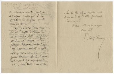 Autograph letter signed "E. Wolf-Ferrari