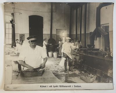 [Propaganda] Köket i ett tyskt fältlasarett i…