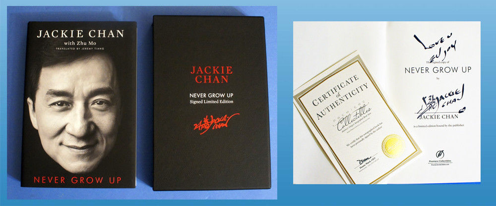 Never Grow Up (Jackie Chan Signed Limited Ed with Premiere COA and