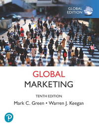 Global Marketing  (10th Global Edition) by Mark Green,Warren Keegan - 2020