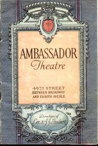 AMBASSADOR THEATRE (1924)  49th Street between Broadway & Eighth Ave. N.  Y. C.