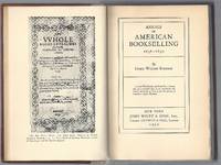 image of Annals of American Bookselling 1638-1850