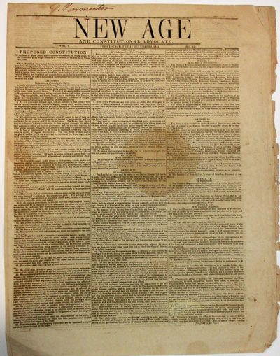 NEW AGE AND CONSTITUTIONAL ADVOCATE. PROVIDENCE, FRIDAY DECEMBER 3, 1841. VOL. 2. NO. 42