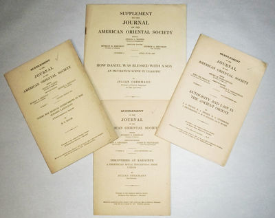 Four Issues of "Supplement to the Journal of the American Oriental Society," 1946 - 1954.