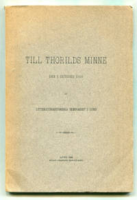 Till Thorilds minne den 1 oktober 1908 af…