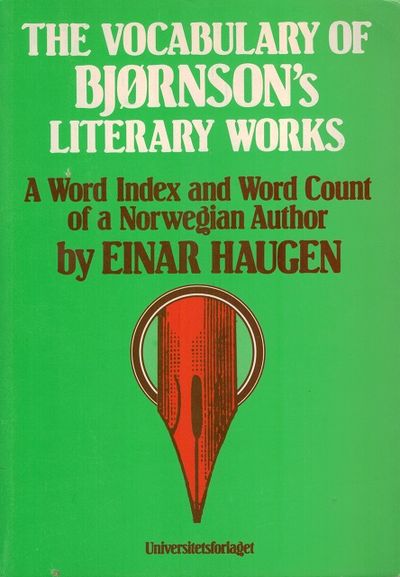 The Vocabulary of Bjørnson's Literary Works. A…