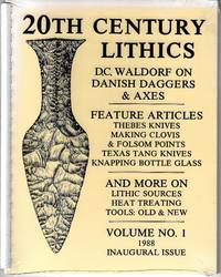 cover of 20th Century Lithics. Volume No. 1 1988 Inaugural Issue.