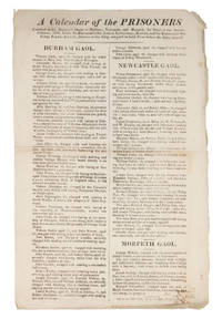 A Calendar of the Prisoners Confined in His Majesty's Gaols at Durham