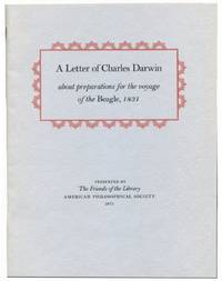 A LETTER OF CHARLES DARWIN: About the Preparations for the Voyage of the Beagle, 1831