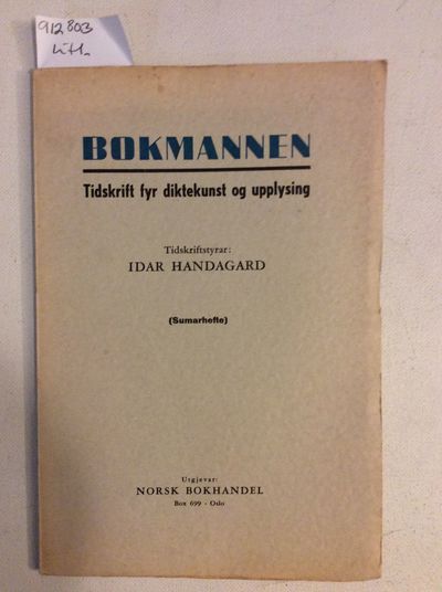 Bokmannen. Tidsskrift fyr diktekunst og upplysing…