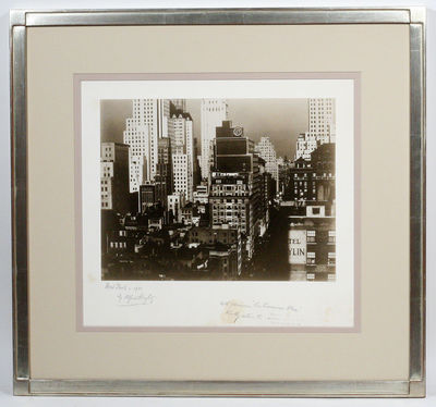 Signed Photograph: "From My Window at An American Place, North
