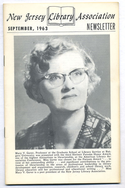 New Jersey Library Association Newsletter: September, 1963