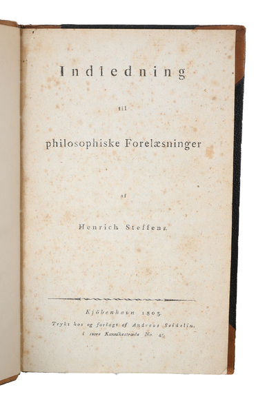 Indledning til philosophiske Forelæsninger. -…