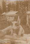 Bear totem in Ketchikan, Alaska