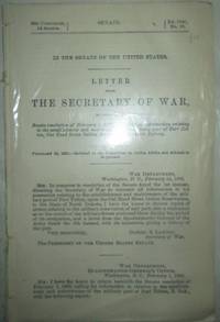 image of Letter from the Secretary of War, in response to Senate Resolution of February 1, 1895, transmitting information relating to the establishment and maintenance of the military post of Fort Totten, Cut Head Sioux Indian Reservation, in North Dakota. 53d