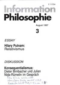 Information Philosophie 3. August 1997.