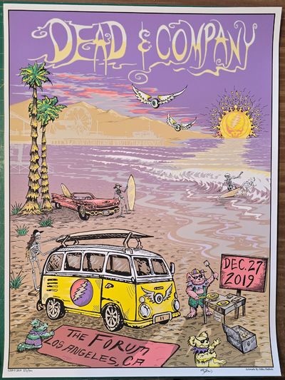 Dead and Company - 2019 - Fall Tour - Poster - Inglewood, CA - The Forum, Dec. 27, 2019 (Los Angeles)
