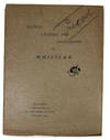 Catalogue of an Exhibition of Pastels, Etchings and Lithographs by Whistler
