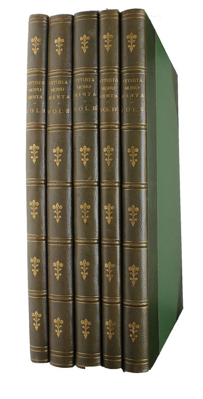 Vetusta monumenta quae ad Rerum Britanicarum memoriam conservandam Societas Antiquariorum Londini sumptu suo edenda curavit. 5 vols. (Vol. 1-5, out of 7). - [MONUMENTAL ILLUSTRATED WORK] (photo 16)