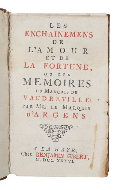 Les enchainemens de l'amour et de la fortune, ou, Les mémoires du Marquis de Vaudreville. (photo 2)