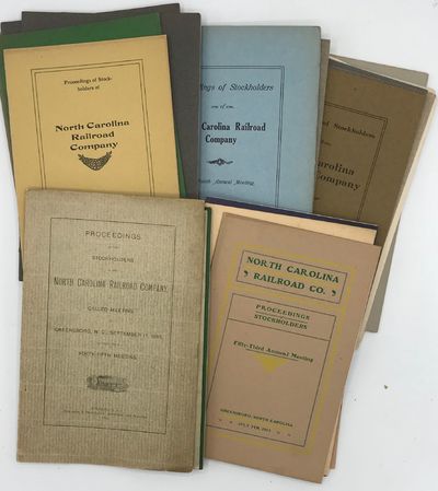 PROCEEDINGS OF THE STOCKHOLDERS OF THE NORTH CAROLINA RAILROAD COMPANY, AT A CALLED MEETING AT GREENSBORO, N. C. September 17, 1895, It Being Their Forty-Fifth Meeting [with 25 other “proceedings,” 1898-1930]