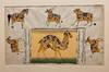 [EROTICA / CURIOUSA / ISLAMIC LAW]. Original painting, with designs of six animals in which appear multiple orgies
