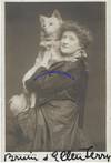 A Photograph Signed By Ellen Terry And Dog