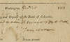 Signed Check of James Madison as President, A Week Before His State of the Union Address